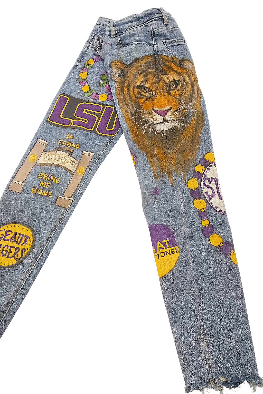 LSU Mike The Tiger jeans