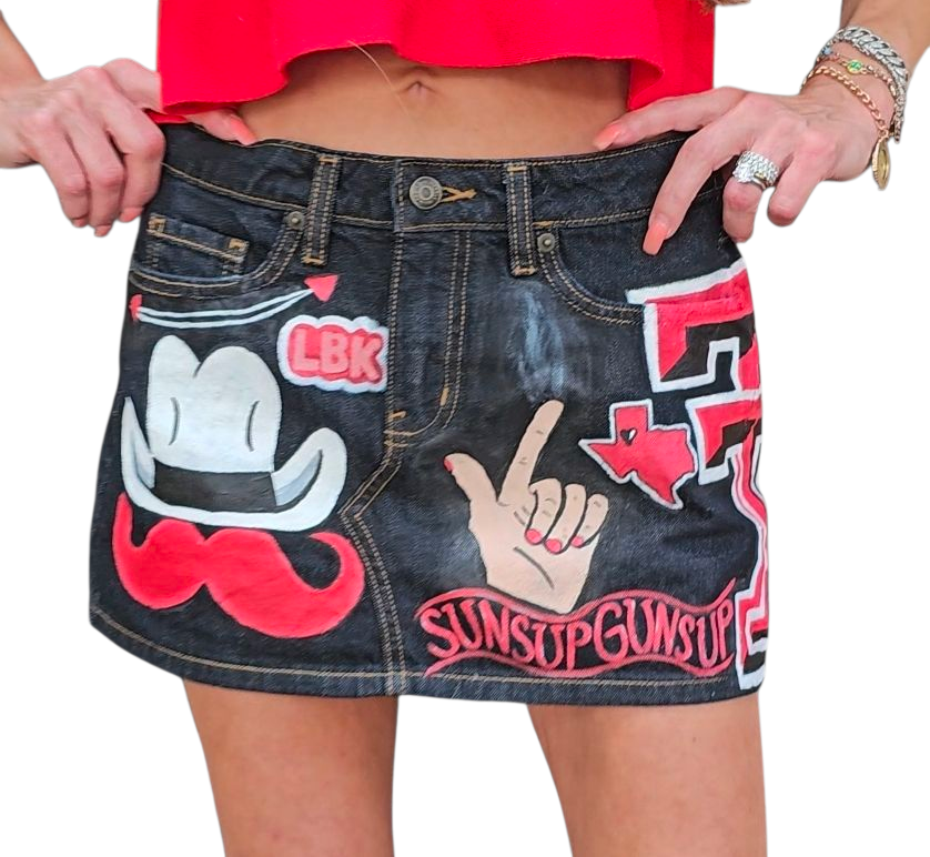 Texas Tech Guns Up Skirt